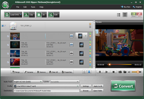 Load DVD files