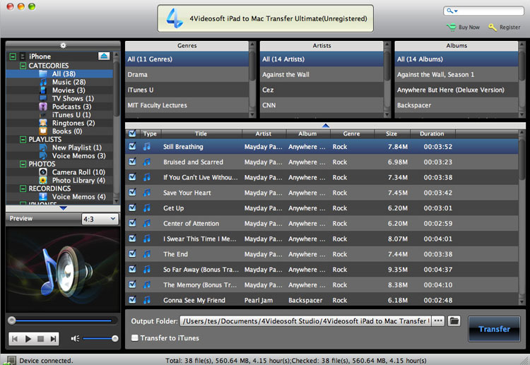 iPad to Mac Transfer Ultimate screenshot