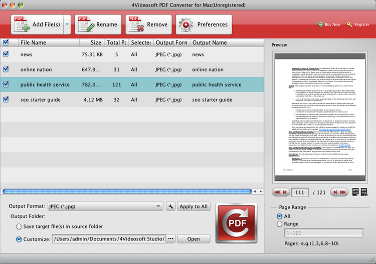 PDF Converter for Mac screenshot
