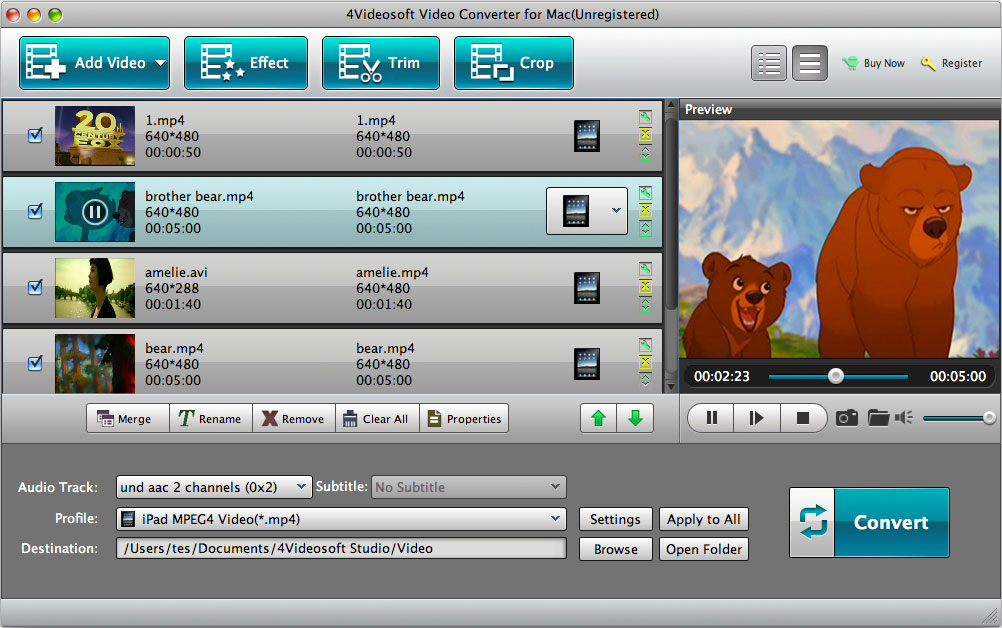 Video Converter for Mac screenshot